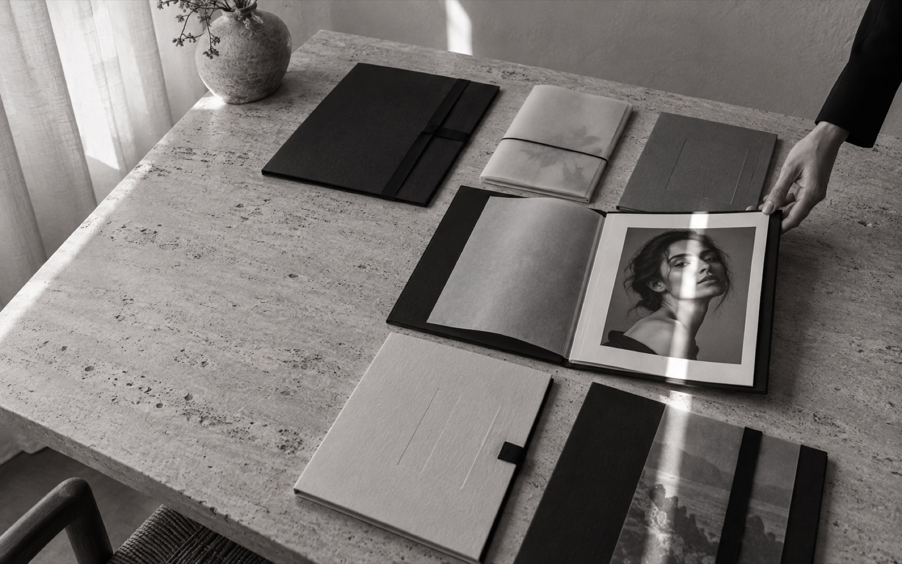 Folios personalizados y un retrato editorial impreso
